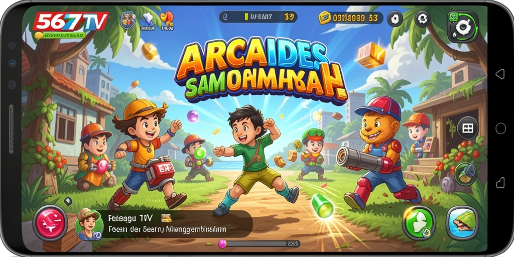 Tampilan gameplay seru dan penuh aksi dari 567TV