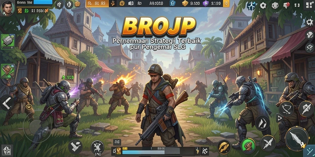 Tampilan gameplay BROJP yang mengasyikkan dan penuh strategi.