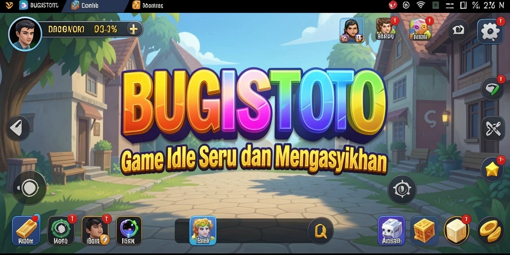 Screenshot gameplay BUGISTOTO menampilkan aksi mengumpulkan sumber daya.