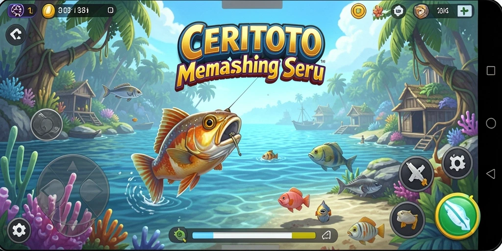 Screenshot menampilkan pengalaman memancing seru di CERITOTO.
