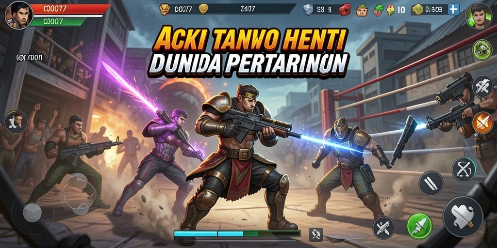 Tampilan gameplay COO77 yang intens dan mendebarkan.