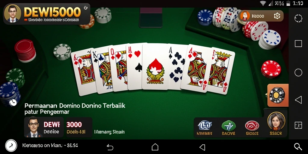 Screenshot gameplay yang menampilkan keseruan permainan Domino.