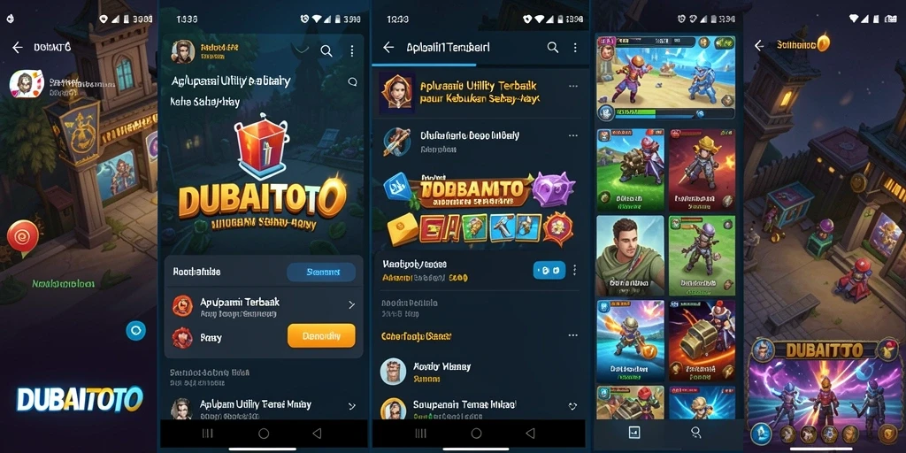Tampilan antarmuka DUBAITOTO yang intuitif dan mudah digunakan.