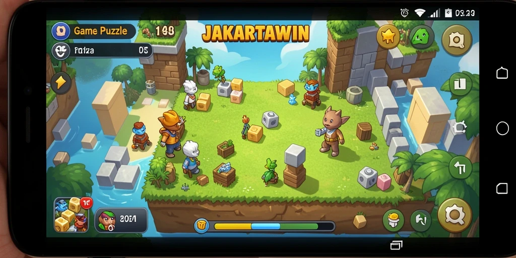 Tampilan gameplay seru dari JAKARTAWIN yang menantang dan mendidik.