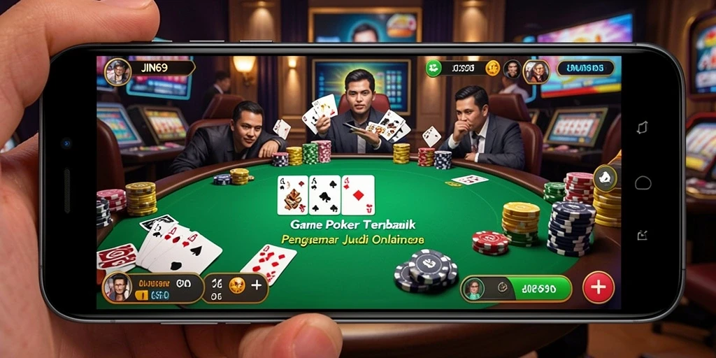 Tampilan menarik dari gameplay JIN69 dalam suasana Poker.