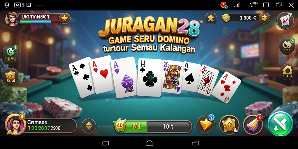 Tampilan gameplay seru di JURAGAN28 dengan pemain yang berkompetisi.