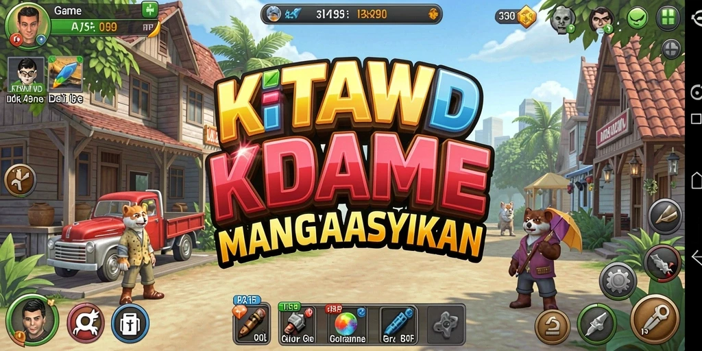 Tampilan utama gameplay KITAWD dengan elemen Idle yang menawan.