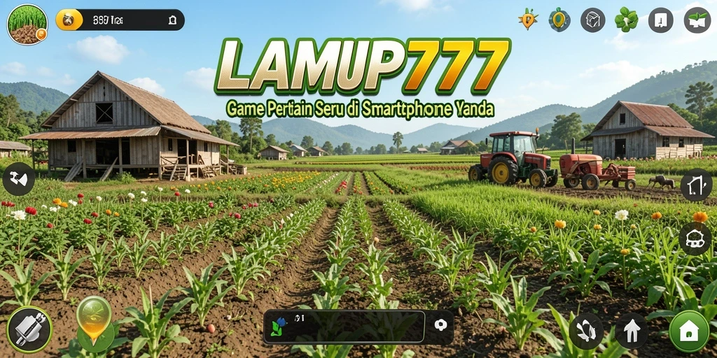 Screenshot gameplay LAMPU777 menampilkan aktivitas bertani yang menarik.