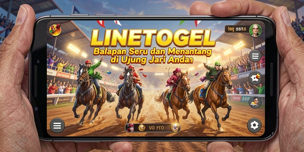 Tampilan seru gameplay balapan di LINETOGEL.