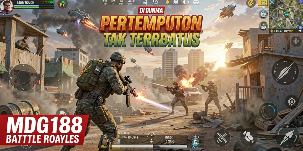 Tampilan menarik dari gameplay pertempuran di MDG188