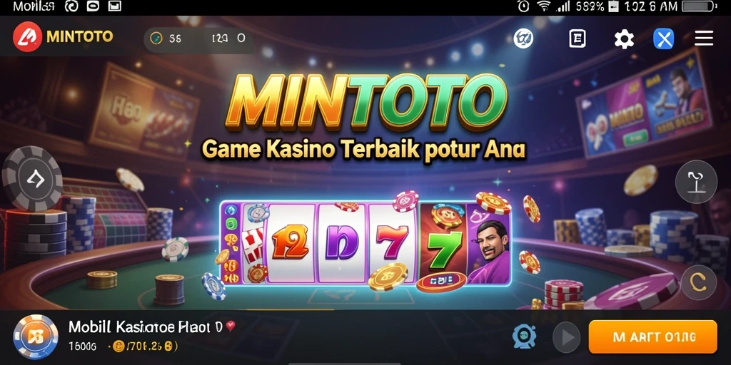 Tampilan gameplay menarik dari MINTOTO, penuh dengan fitur kasino.