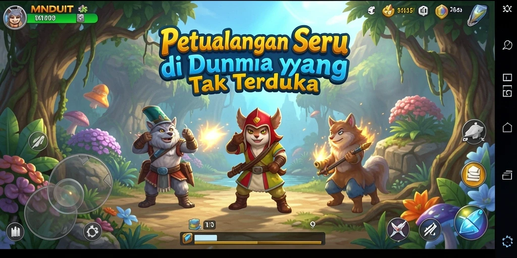 Gameplay <strong>MNDUIT</strong> dengan grafis yang memukau dan petualangan seru.