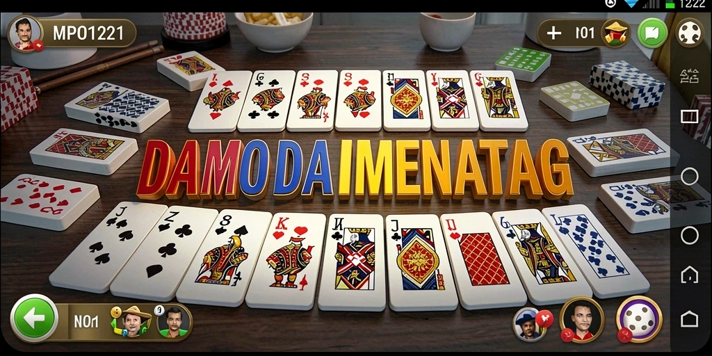 Screenshot gameplay MPO1221 menampilkan aksi seru permainan Domino.