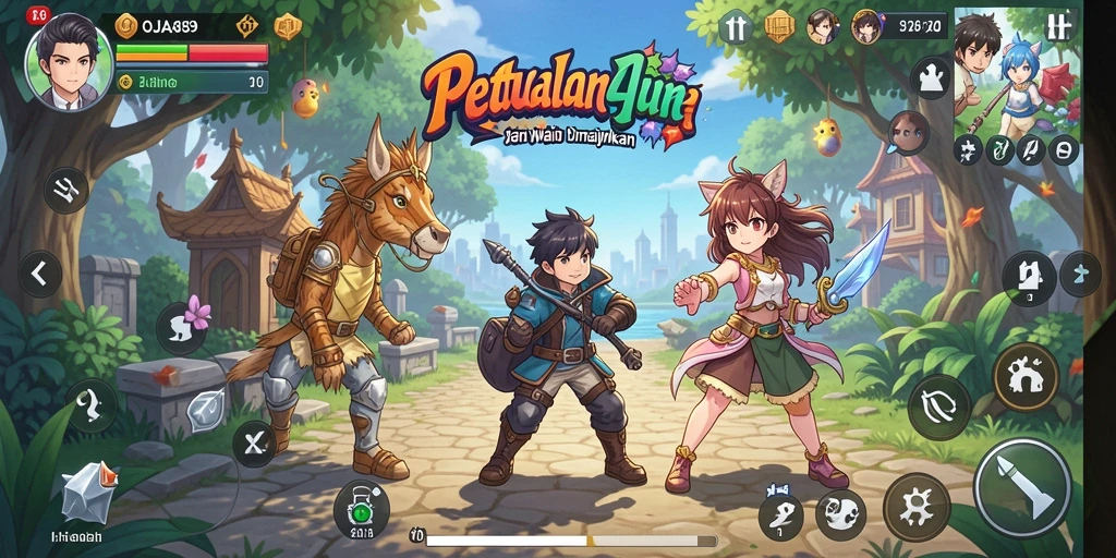 Gameplay seru OJA89 dengan karakter Anime yang menarik.