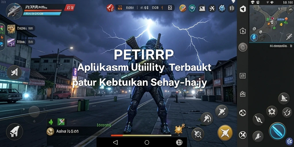 Screenshot utama aplikasi PETIRRP menampilkan fitur Utility yang kaya dan informatif.