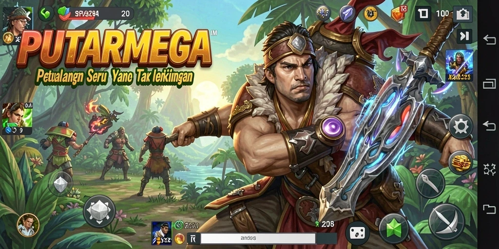 Gameplay PUTARMEGA yang intens dan menantang