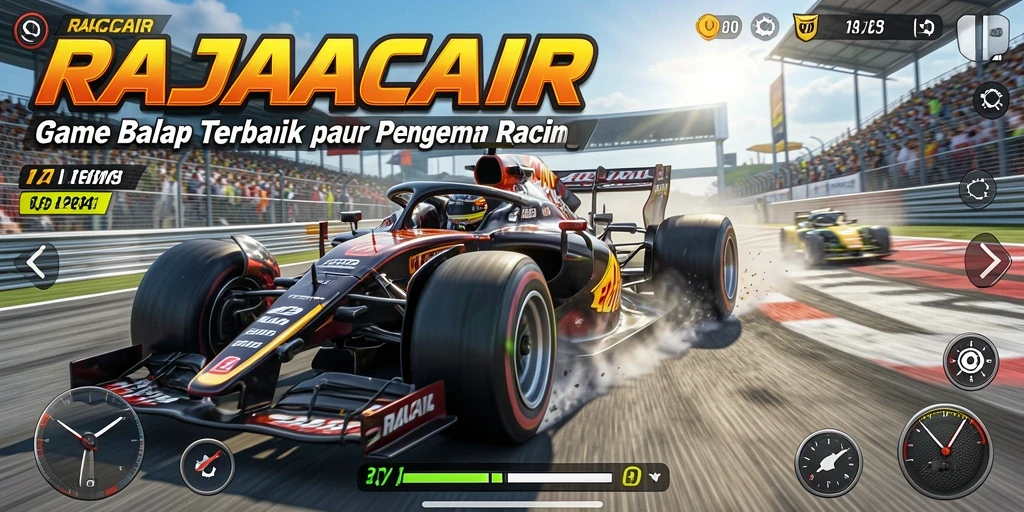 Gameplay Racing yang mendebarkan di dalam RAJACAIR.
