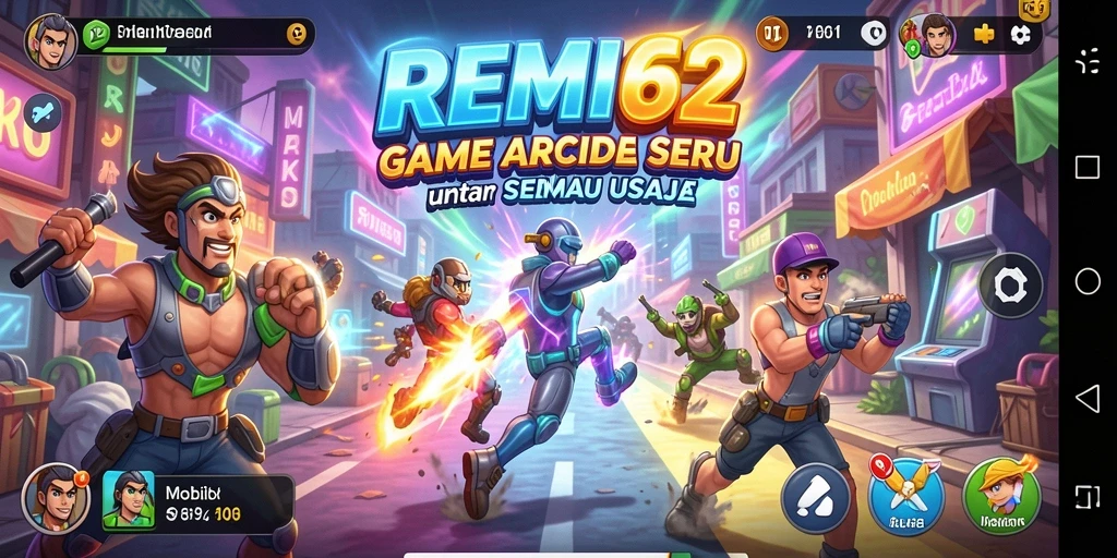 Tangkapan layar gameplay <strong>REMI62</strong> dengan aksi seru dan grafis menarik.