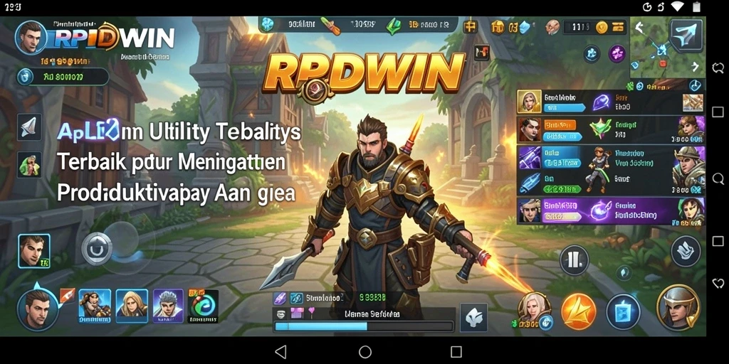 Screenshot utama RPIDWIN menampilkan antarmuka aplikasi yang sederhana dan mudah dinavigasi.