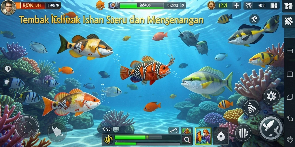 Tangkapan layar RPOK menunjukkan aksi tembak ikan yang seru dan menantang.