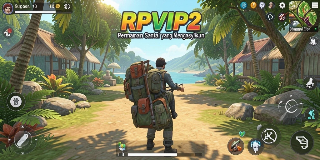 Screenshot RPVIP2 menampilkan gameplay yang fun dan penuh warna.