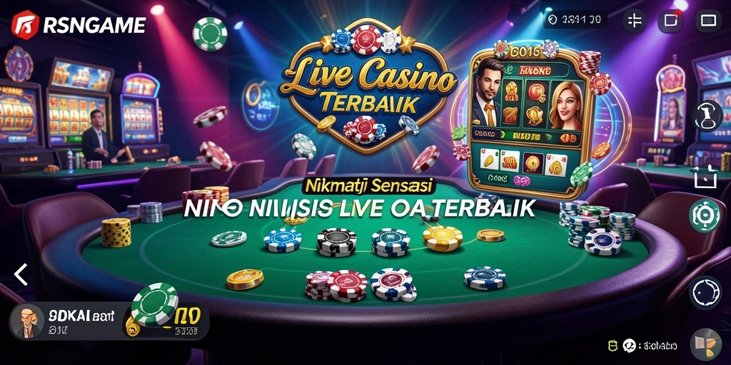 Tampilan gameplay Live Casino yang menarik dan interaktif.
