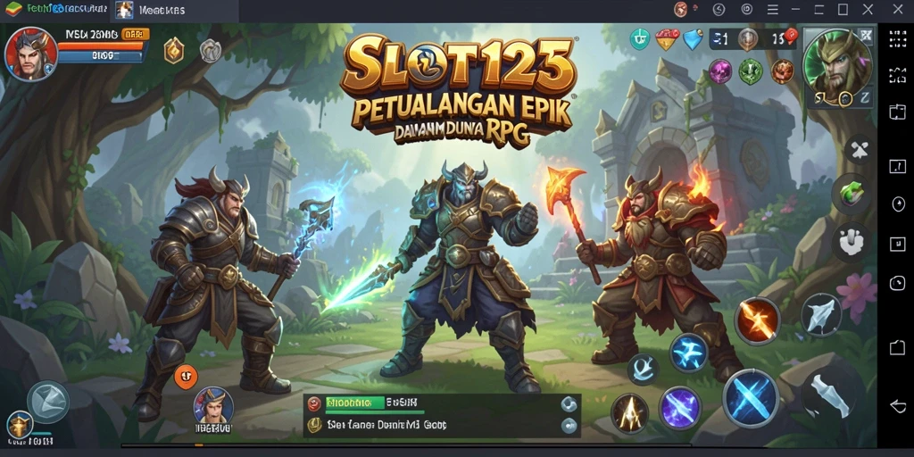 Tampilan gameplay SLOT123 yang mengesankan dan penuh aksi.