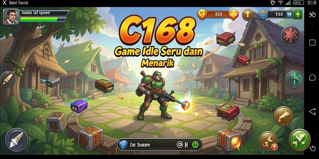 Tampilan gameplay seru dan menawan dari X168 saat memajukan karakter.