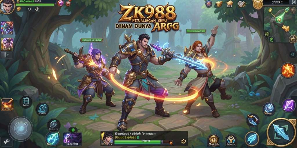Gameplay seru ZK988 dalam dunia ARPG yang menakjubkan.