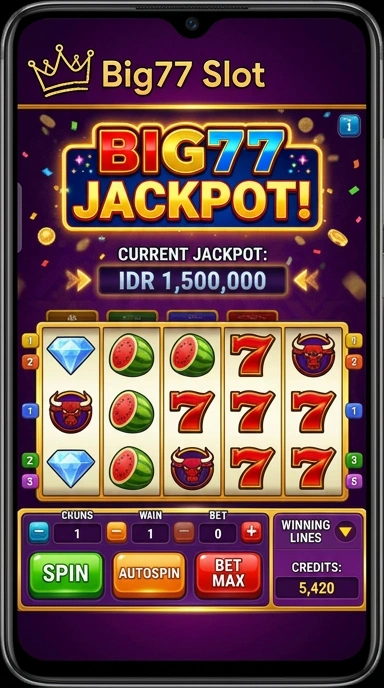 Proses pengunduhan aplikasi di big77 yang cepat dan sederhana.